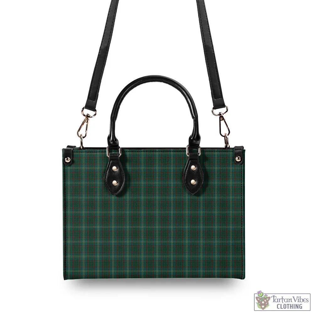 Armagh County Ireland Tartan Luxury Leather Handbags