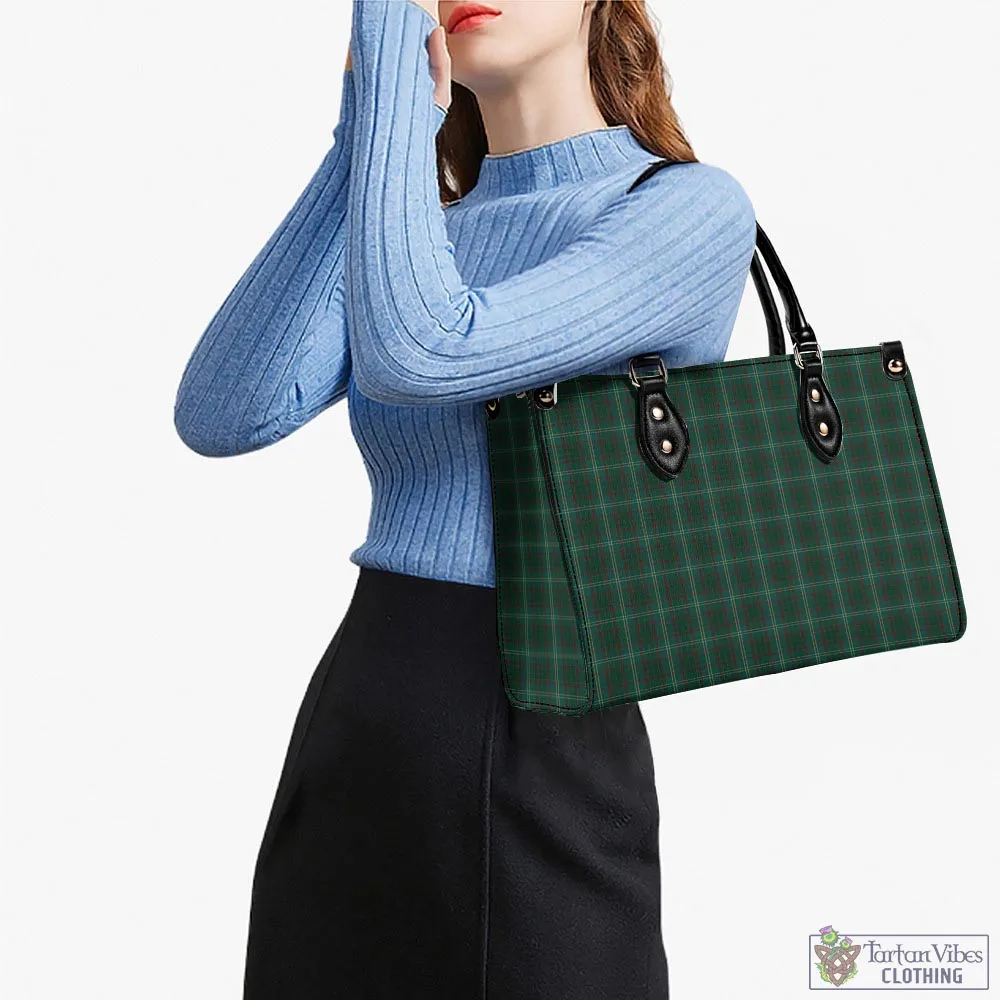 Armagh County Ireland Tartan Luxury Leather Handbags