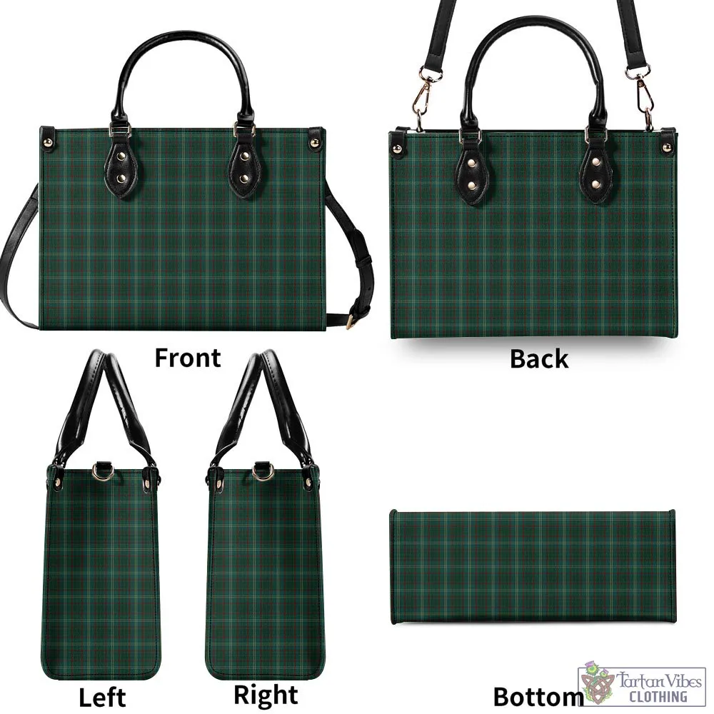 Armagh County Ireland Tartan Luxury Leather Handbags