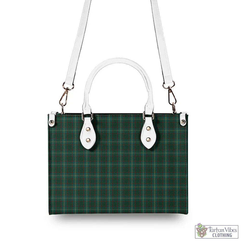 Armagh County Ireland Tartan Luxury Leather Handbags