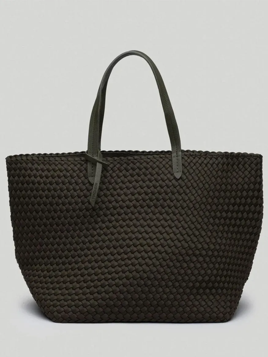 Naghedi Jetsetter Large Tote in Solid Olive