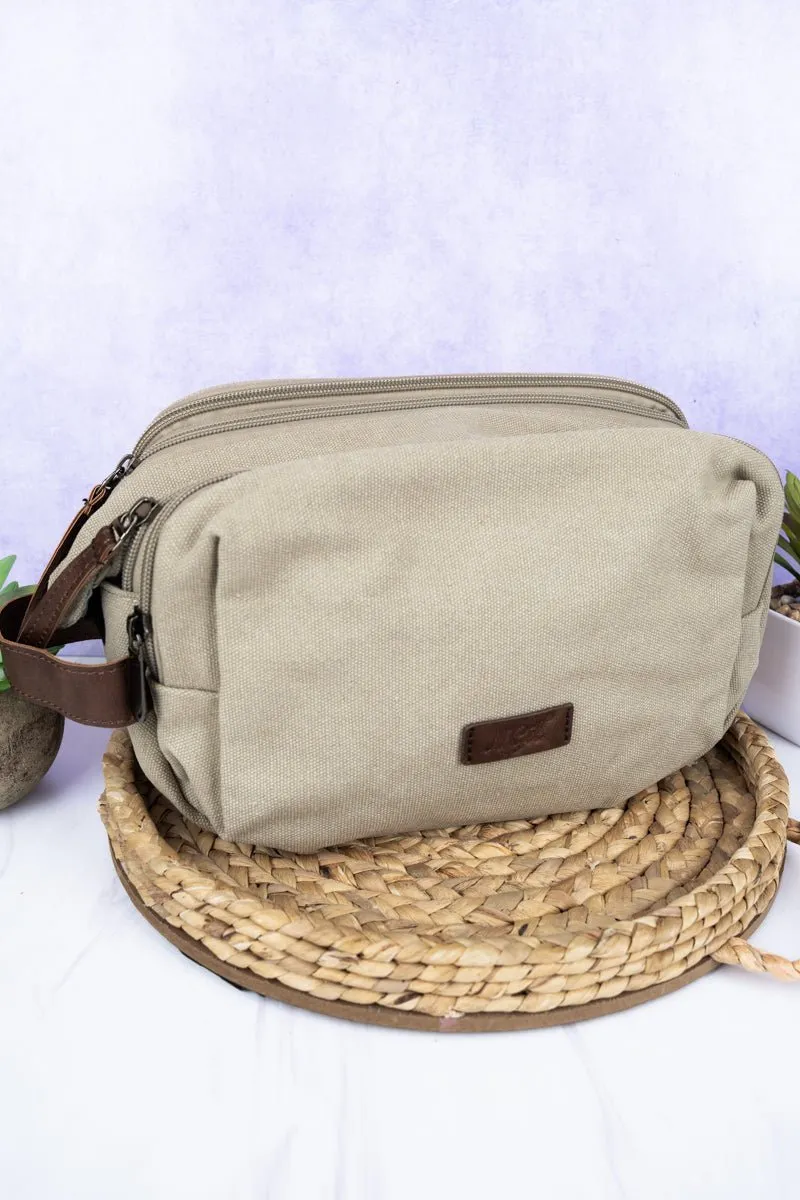 NGIL Beige Travel Ready Toiletry Bag