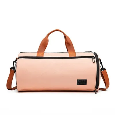 Scione 2019 Women Yoga Gym Bag Sport Fashion Pink Wet Dry Separation Waterproof Diagonal Fitness Bag 4 Color