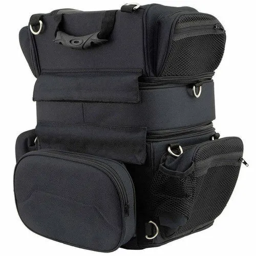 Textile Triple Barrel Sissy Bar Rack Bag