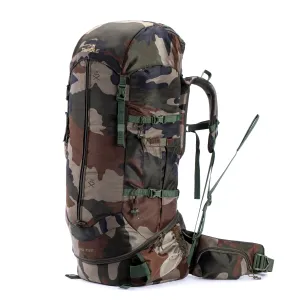 Tripole Terra Backpacking and Trekking Rucksack with Front Opening, Rain Cover and Metal Frame | Indian Army | 75 Litres